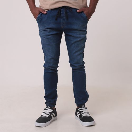 Calça Jeans Jogger Básica Jeans - Ink