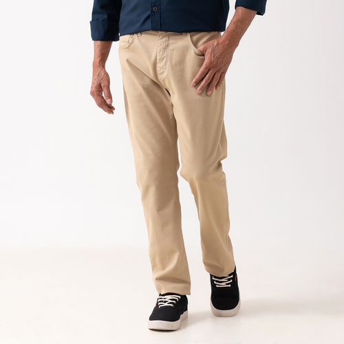 Calça Jeans Slim 5 Pockets Caqui - INK