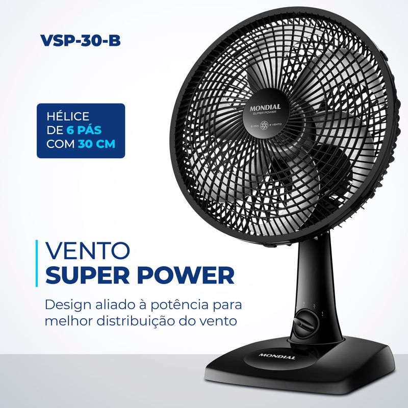 Ventilador-Mondial-30Cm-Vsp-30-B-110V