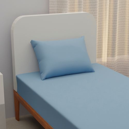 Joga De Cama Solteiro Jeans Azul