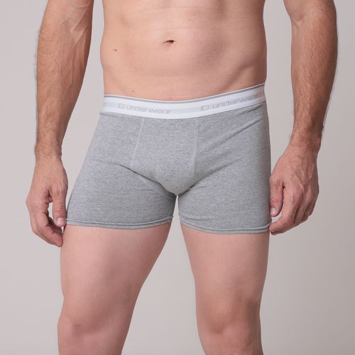 Cueca Boxer Avulsa Cinza Mescla - Id