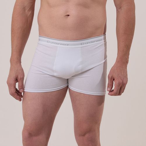 Cueca Boxer Avulsa Baixo Relevo Branco -