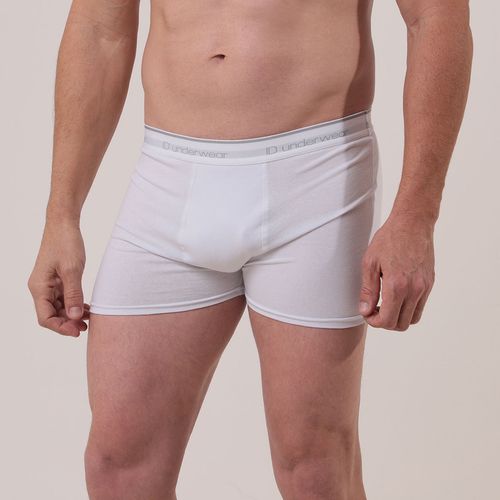 Cueca Boxer Relevo Branca - Id