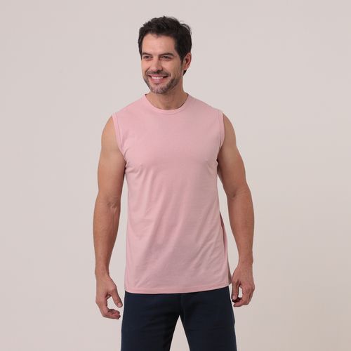 Regata Machão Liso Rosa - Id Casual