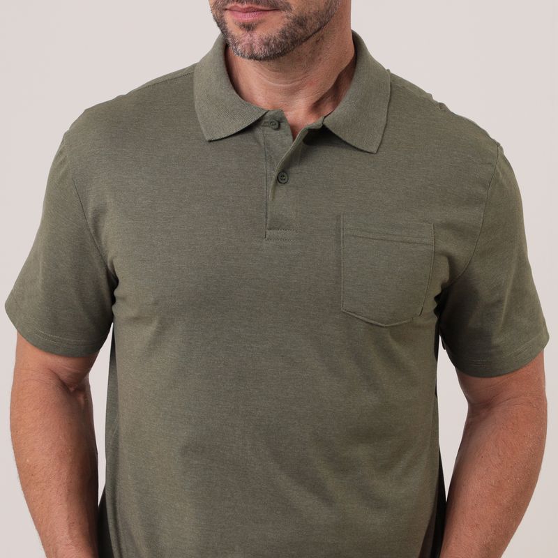 Polo-Manga-Curta-Id-Casual-Liso-Verde