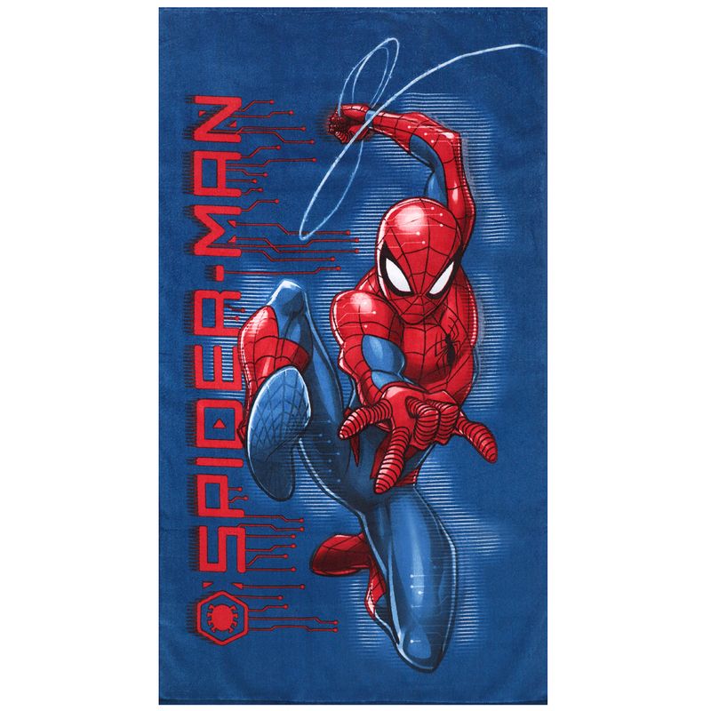 Toalha-De-Banho-Aveludada-Spider-Man-Wall-Crawler--Verao-23-24