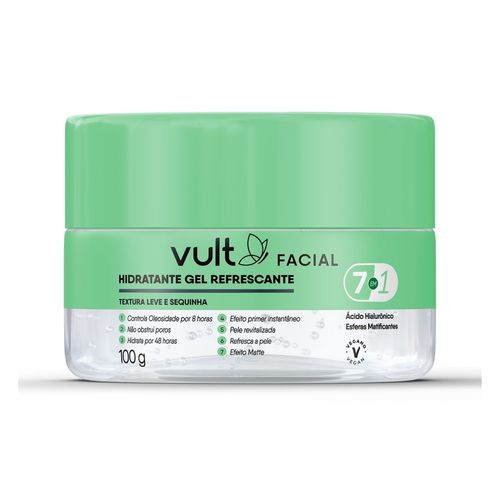 Vult Hidratante Gel Refrescante Cuidados Faciais 100G