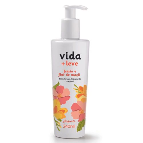 Desodorante Hidratante Corporal Jequiti Vida Leve Fresia E Flor De Maca 240Ml - Jequiti