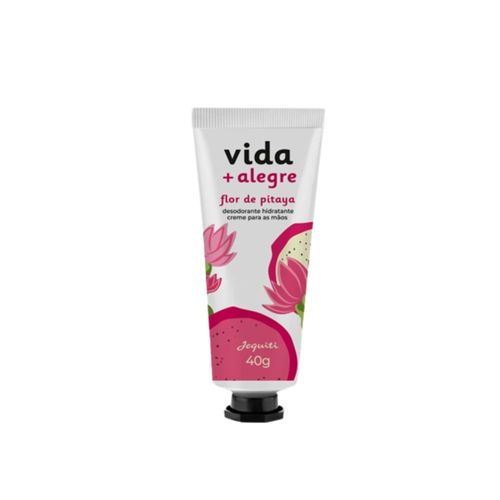 Desodorante Hidratante Creme Para As Maos Vida + Alegre Flor De Pitaya 40G - Jequiti