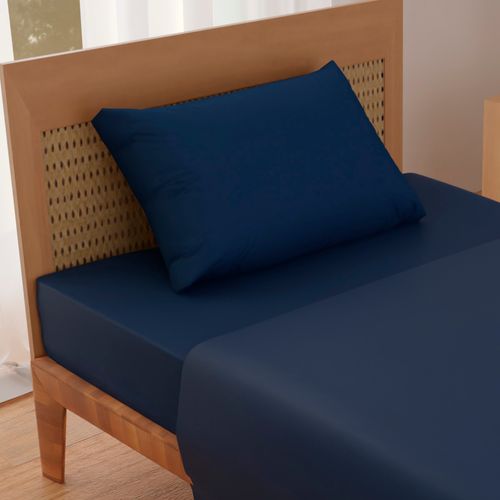 Jogo de Cama Solteiro 3 Peças Microfibra Liso