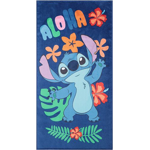 Toalha De Banho Aveludada Lilo Stitch Cosmic Vibes