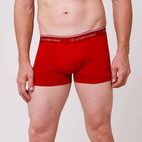 Cueca Boxer Baixo Relevo Vermelho - Id