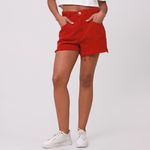 Short-Sarja-Vermelho-Com-Elastico-E-Barra-Desfiada---Ink-