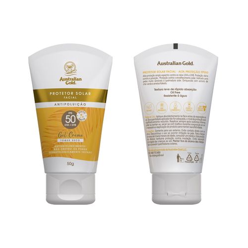 Ag Protetor Solar Facial Gel Creme Fps 50 50G