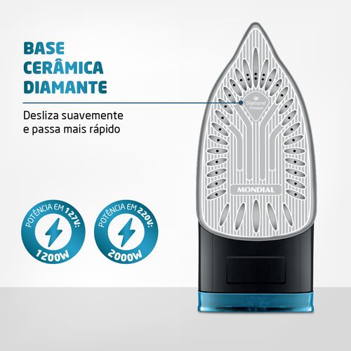 Ferro A Vapor Mondial F-53 1200W 127V