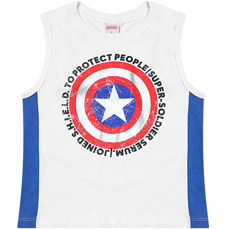 Camiseta-Sem-Manga-Infantil-Capitao-America-Branco---Marvel-