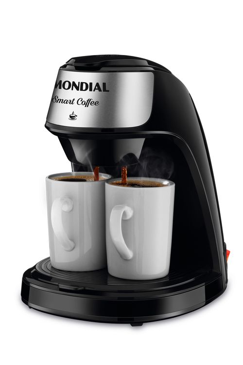 Cafeteira Elétrica Mondial Smart Coffe Preto/Inox 500W 127V - C-42-2X-Bi