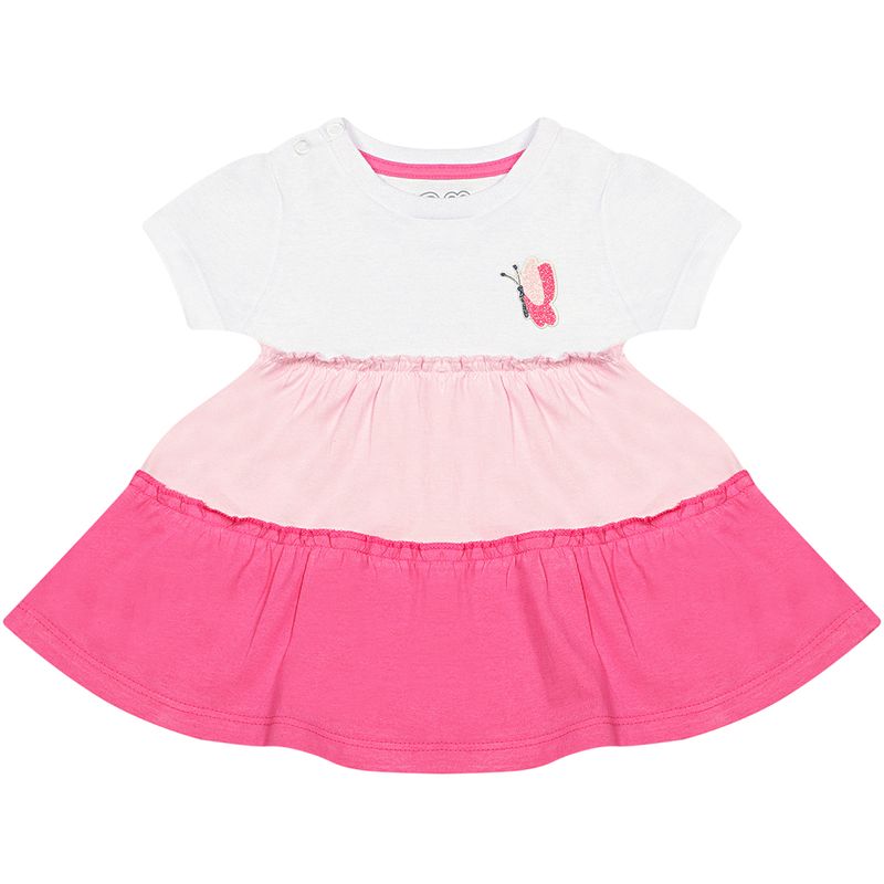 Vestido-Manga-Curta-Bebe-Color-Block-Borboletinha-Branco---Toys---Kids