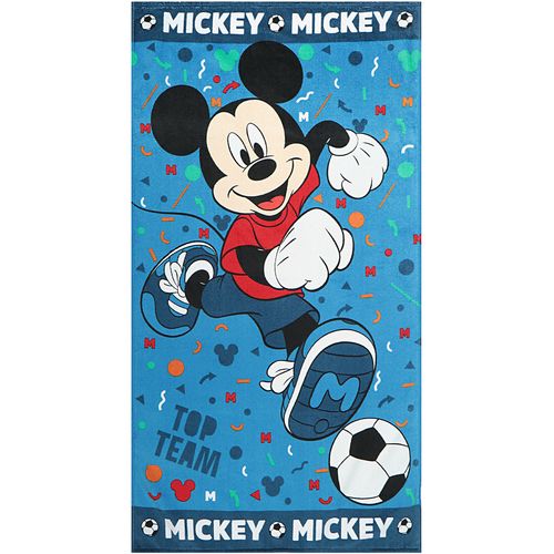 Toalha De Banho Aveludada Mickey Soccer