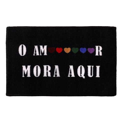 Capacho 40x60 Cleankasa Love Preto