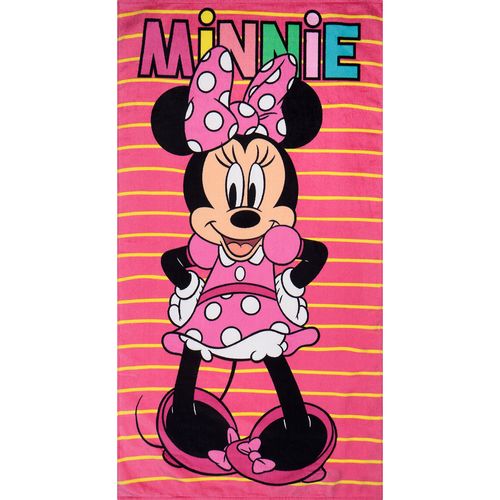 Toalha De Banho Minnie Fun Listrado