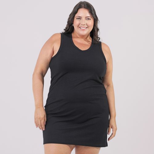 Vestido Curta Viva Plus Preto