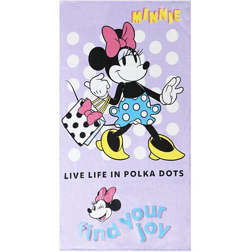 Toalha De Banho Aveludada Minnie Find Your Joy - Disney