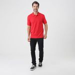 Polo-Manga-Curta--Piquet-Oe-C-Bordado-Tango-Tcx-Liso-Vermelho--Id-Casual