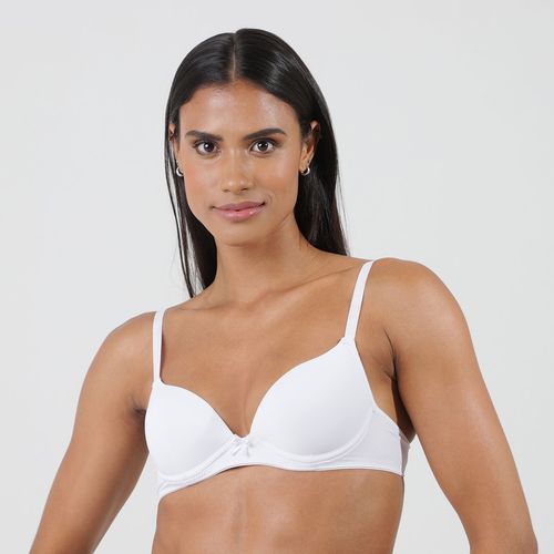 Sutiã Microfibra Liso Basico Branco