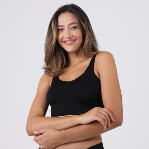 Top Sem Costura Preto