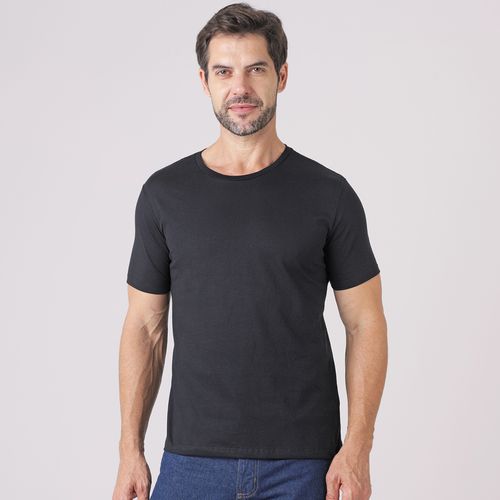 Camiseta Manga Curta Basic Pack M Preto