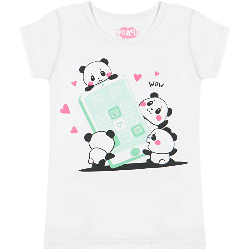 Pijama-Manga-Curta-Infantil-Pandas-Branco---Toys---Kids