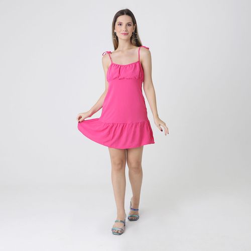 Vestido Sem Manga Rosa Love Trend