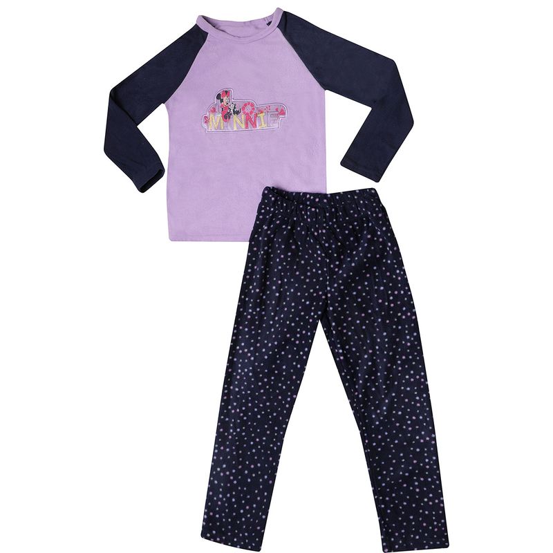 Pijama-Manga-Longa-Infantil-Minnie-Azul---Disney