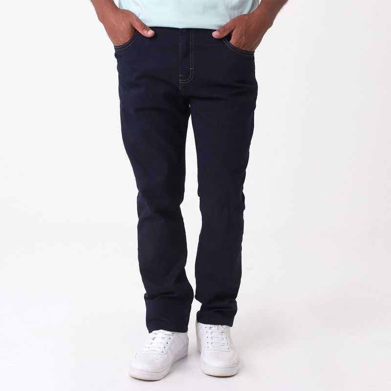 Calca-Jeans-Slim-Amaciada-Blue-Black-Liso-Jeans---INK