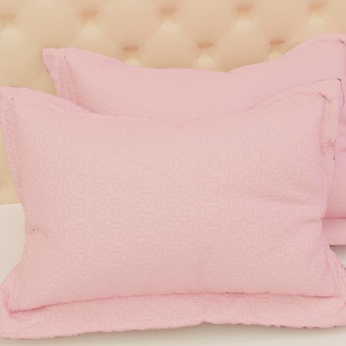 Porta Travesseiro Liso Rosa Claro Pop