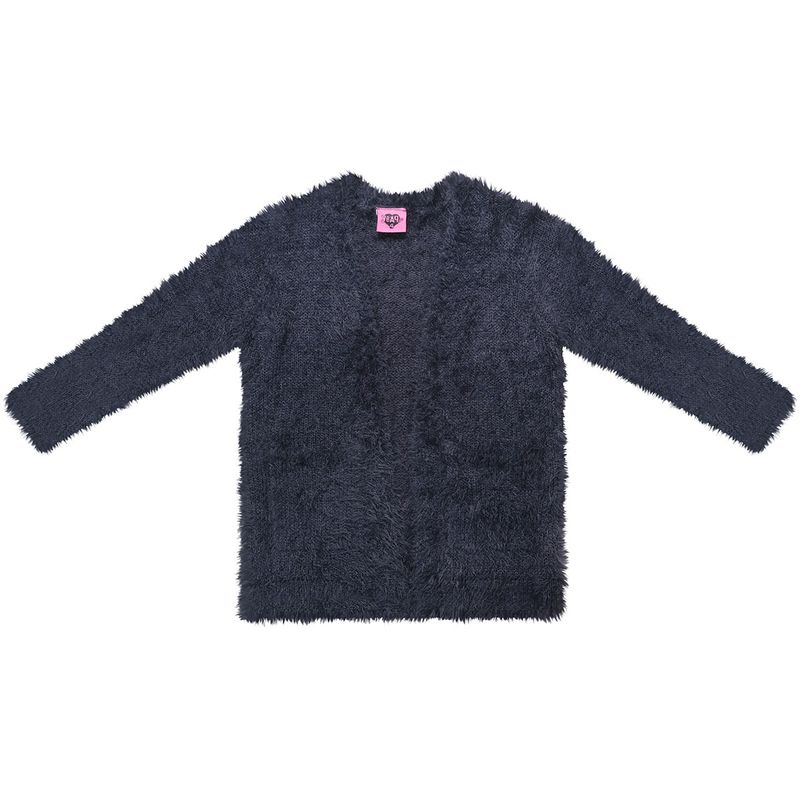 Sueter-Manga-Longa-Infantil-Tricot-Preto---Yeapp