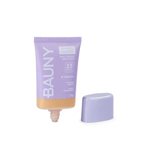 Base Facial Efeito Matte 27G FPS 25 Cor 50 Bauny