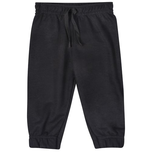 Calça Média Infantil Liso Preto - Toys & Kids