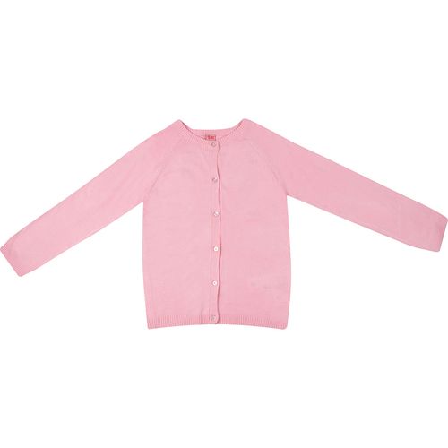 Cardigan Manga Longa Infantil Fofinho Capuz Rosa - Toys & Kids