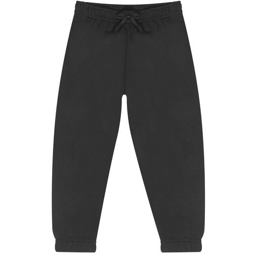 Calça Média Infantil Liso Preto - Yeapp