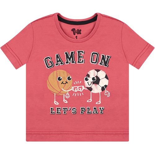 Camiseta Infantil College Vermelho - Toys And Kids