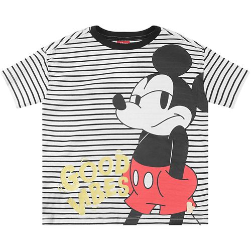 Camiseta Manga Curta Infantil Mickey Branco - Disney