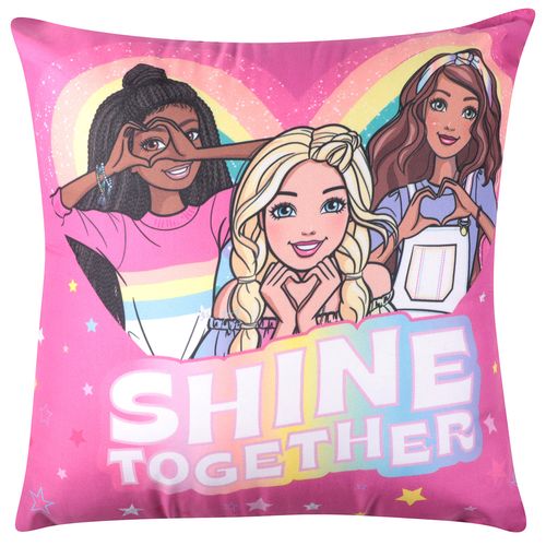 Almofada Microfibra 40X40 Cm Barbie Shine Together