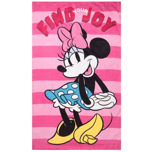 Toalha De Banho Aveludada Minnie Mouse Find Your Joy Inverno 24