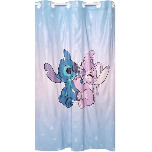 Cortina Pvc Corta Luz Ilhos 2,40M X 1,70M Lilo Stitch