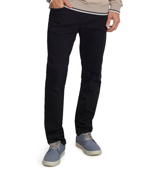 Calça Jeans Slim com Elastano Diametro Preto