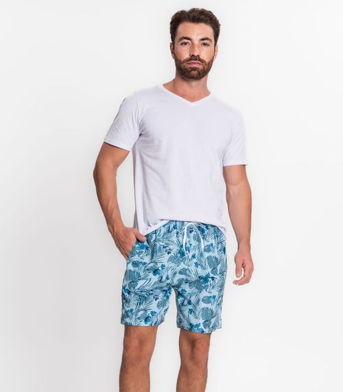 Bermuda Masculina Estampada TNO Azul