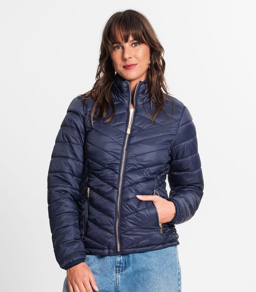 Jaqueta Puffer Feminina Endless Azul