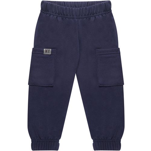 Calça Média Infantil Jogger Azul - Toys And Kids